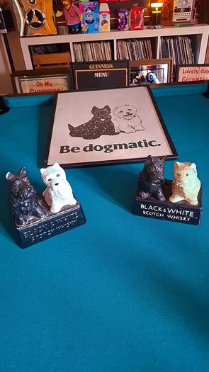 Vintage Black & White Whisky memorabilia