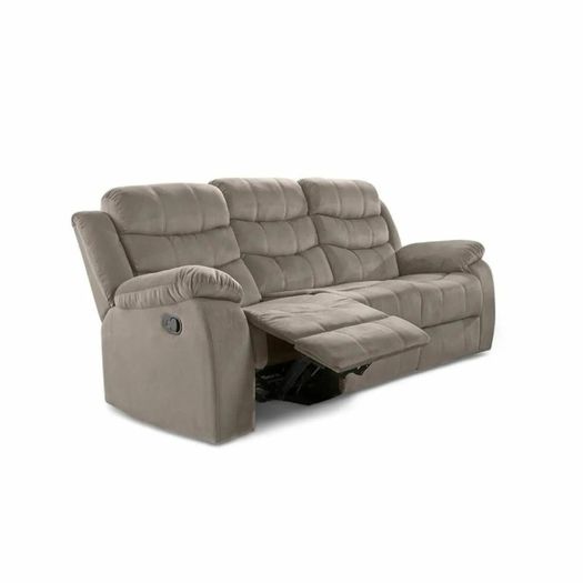 3 Seater Fabric Recliner Sofa Brown, brand new!