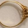 Vintage 9 ct Gold Sapphire and Cubic Zirconia ring Image 2