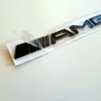 Mercedes Black color AMG rear Badge  Sticker Logo Image 3
