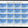 1999 Ireland Civil Aviation (Commercial Aviation - Douglas DC3, Britten Norman Islander, Boeing 707 & Lockheed Constellation) Stamp Sheetlet Plate 1A1A1A1A Mint Never Hinged (MNH) Image 2