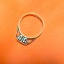 Vintage 9ct Gold Star-Cut Pattern Dress Ring Image 3