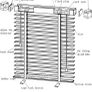 White Venetian blind, 2" WIDE SLATS Image 2