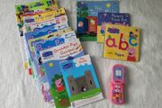 Peppa Pig books + Free magazines &amp; Peppa Pig phone
