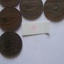 Irish coins. 20 pieces @1D from years (1941-1952) Image 6