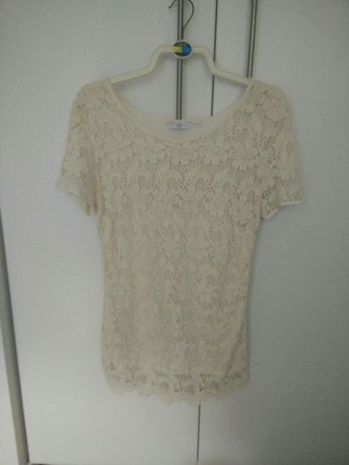 New Look Cream Lace top