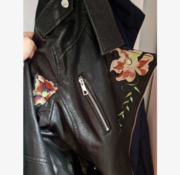BNWT Boho Style Leather Look Jacket size 18