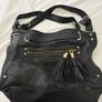 Black pure leather handbag Dune Image 6