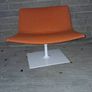 Plush orange chair Image 3