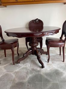 Antique Dining Table and Chairs