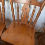 Solid Pine Drop-Leaf Round Dining Table & 4 Chairs Country Image 7