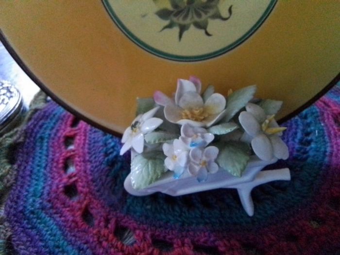 Royal Doulton China Posy Wheelbarrow