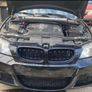 x2 Front Grilles For BMW E90 E91 Lci 2008-2011 Gloss Black Kidney Grills Image 4