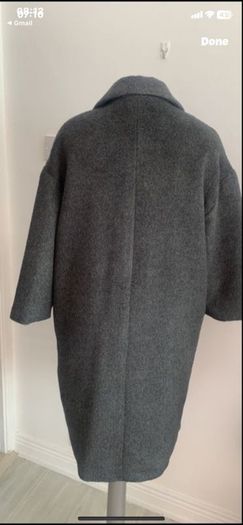 coat Bnwt charcoal size 10/12