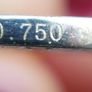 Tiffany & Co. Crescent Moon Necklace 17" 18k White Gold 750 Spain - 2,8g Image 7