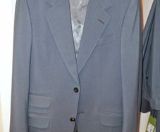 Gucci Gabardine Single Breasted Grey Wool Gents