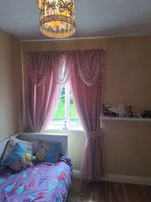 Stunning Princess curtains with tie backs