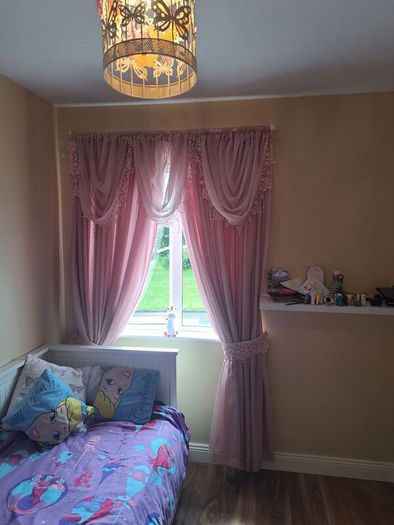 Stunning Princess curtains with tie backs