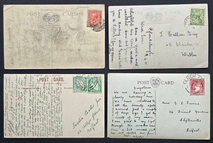 IRISH LOT 006 Glendalough Vintage Postcards