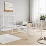Single Metal Bed Frame 90 x x190 cm with Headboard and Footboard Image 3
