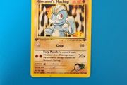 Giovanni's Machop 1st Edition Pokemon Card from Gym Challenge
