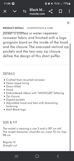 Moncler Montcla Replica Jacket