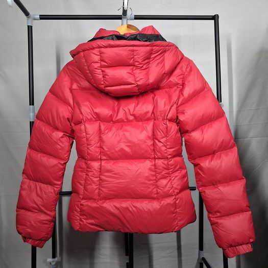 Superdry Women Red Hooded Down Puffer Jacket Size S