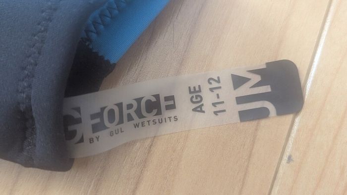G - Force (GUL) Kids wetsuit age 11 -12