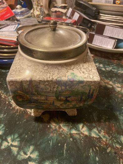 1930s biscuit barrel free postage