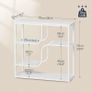 4-Tier Slim Console Table for Hallway, Narrow Hallway Table with Storage Shelves, Behind Sofa Table for Small Space, living Rooms, Entryway, Bedroom, White Image 3