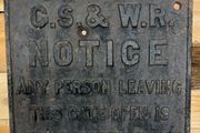 Authentic Pre 1920 Irish Railway Sign