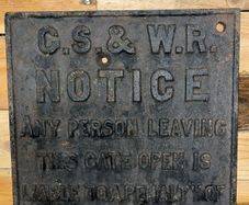 Authentic Pre 1920 Irish Railway Sign