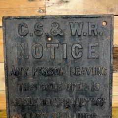 Authentic Pre 1920 Irish Railway Sign