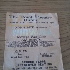 Nirvana ticket stub