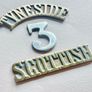 Scarce WW1 3-piece Shoulder Title - 3rd Tyneside Scottish, 22nd Northumberland Fusiliers Image 2