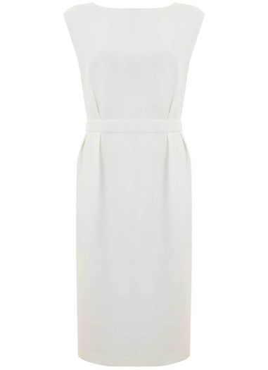 Mint Velvet Ivory wrap penicil dress size 8