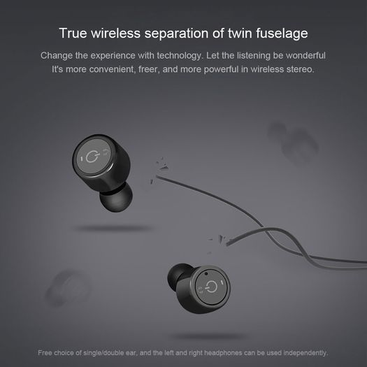 Pair Mini Twins True Wireless Bluetooth V4.2 Headphones Stereo Earphones Sport Running Headset Super Bass Earbuds With Mic