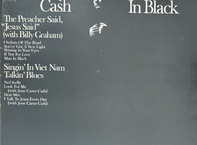Johnny Cash - Man in Black. 1971 UK first pressing with original inner sleeve. Vinyl is absolutely mint, sleeve is in really nice shape. Bargain!