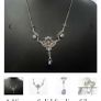 Vintage Solid Sterling Silver Necklace with Marcasite and Amethyst Image 10