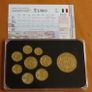Italy euro coins set 24k Gold plated & Rhodium gilt Colosseum Rome medal limited edition Image 2