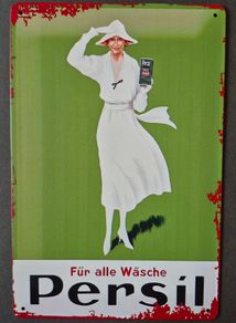 Vintage Style  Metal Sign. Persil , Advertisement.