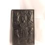 Wall decoration  turf the plaque  is worked in turf after the 7th century bronze plaque in the national Irish Museum in Dublin  made by Owen crafts Church religious  great gift present Image 2