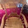 Oak dining chair set with carving embellishment Image 7