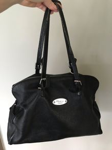 Real Italian leather black bag