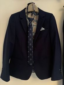 Communion Suit Navy Age 8-9