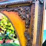 vintage antique gold frame mirror. Old elegant mirror. Solid wood.Very good condition Image 4