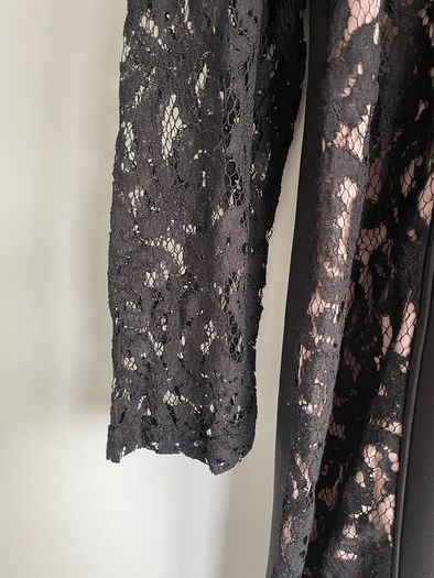 Gallery black lace bodycon dress size 14 - New