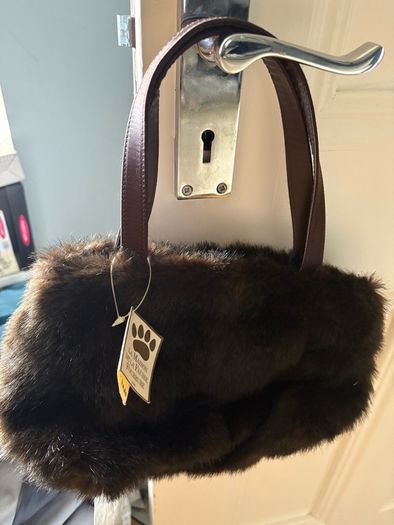 faux fur handbag