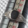 Vintage sterling silver Onyx ring Image 3