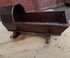 Vintage Handmade Dolls Cradle